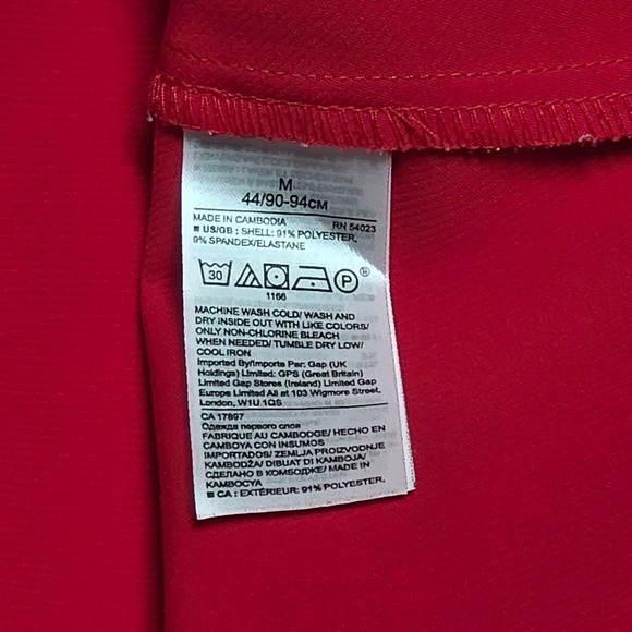 Banana Republic Red Blouse Size Medium - Picture 4 of 7